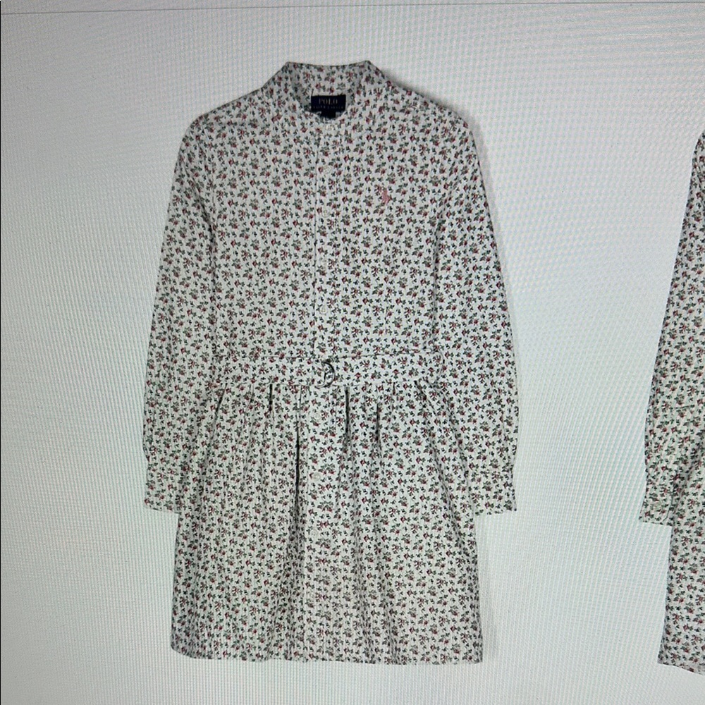 Polo Floral Long-Sleeve Dress